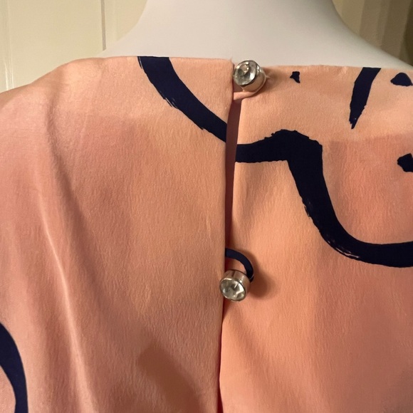 Vintage Korean Silk Two-Piece Set | Blush Pink Hibiscus Floral | 100% Silk - Picture 5 of 6